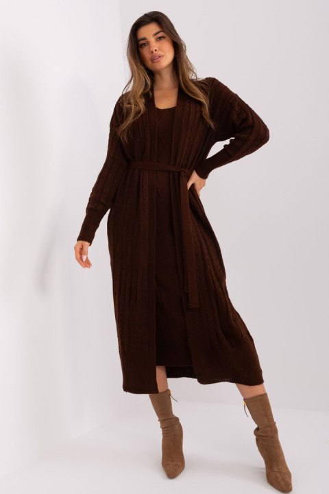 Sukienka Komplet Model BA-KMPL-0269.39P Dark Brown - Badu Badu Sukienka Komplet Model BA-KMPL-0269.39P Dark Brown - Badu Badu