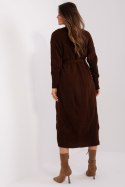 Sukienka Komplet Model BA-KMPL-0269.39P Dark Brown - Badu Badu Sukienka Komplet Model BA-KMPL-0269.39P Dark Brown - Badu Badu