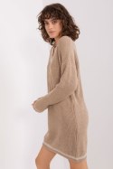 Sukienka Model BA-SK-8023-1.29X Dark Beige - Badu Badu Sukienka Model BA-SK-8023-1.29X Dark Beige - Badu Badu