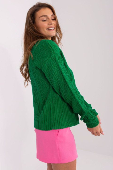 Sweter Damski Model BA-SW-0252.61P Green - Badu Badu Sweter Damski Model BA-SW-0252.61P Green - Badu Badu