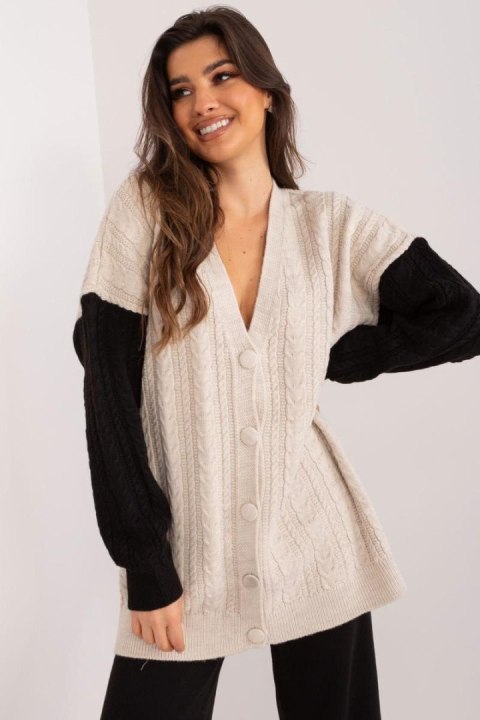 Sweter Damski Model BA-SW-0549.32 Black/Beige - Badu Badu Sweter Damski Model BA-SW-0549.32 Black/Beige - Badu Badu