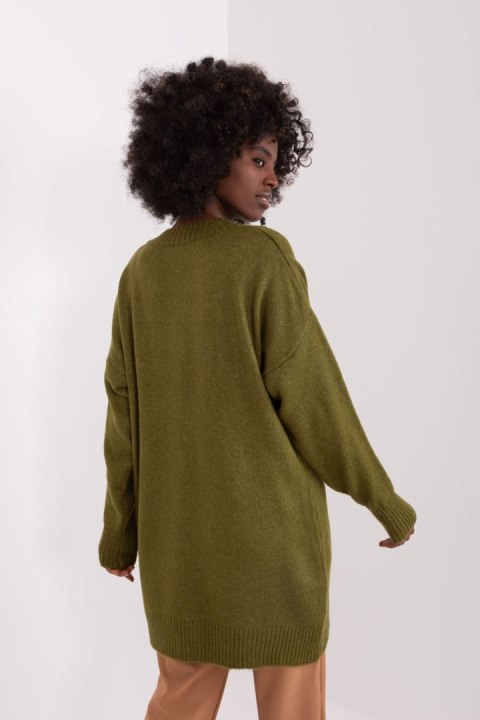 Sweter Damski Model BA-SW-0577.32X Khaki - Badu Badu Sweter Damski Model BA-SW-0577.32X Khaki - Badu Badu