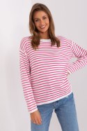 Sweter Damski Model BA-SW-6006-2.30X White/Pink - Badu Badu