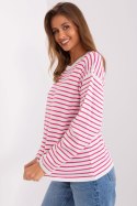Sweter Damski Model BA-SW-6006-2.30X White/Pink - Badu Badu