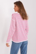 Sweter Damski Model BA-SW-6006-2.30X White/Pink - Badu Badu