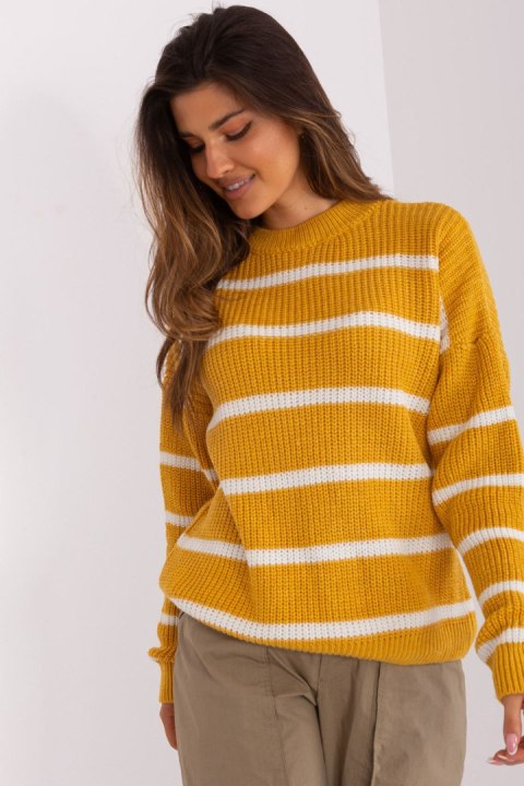 Sweter Damski Model BA-SW-8025.38P Dark Yellow - Badu Badu Sweter Damski Model BA-SW-8025.38P Dark Yellow - Badu Badu