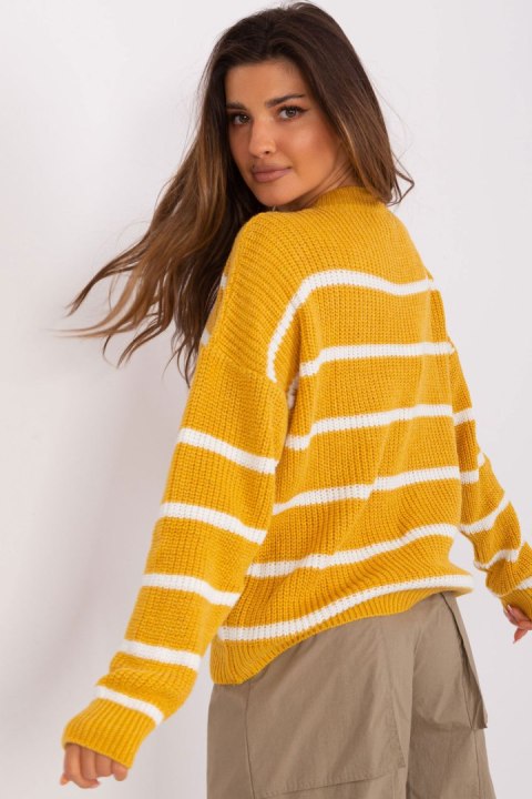 Sweter Damski Model BA-SW-8025.38P Dark Yellow - Badu Badu Sweter Damski Model BA-SW-8025.38P Dark Yellow - Badu Badu