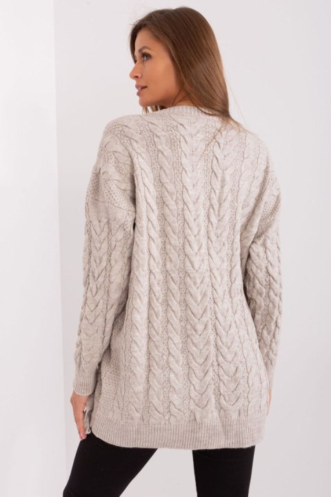 Sweter Damski Model BA-SW-8027.46P Beige - Badu Badu Sweter Damski Model BA-SW-8027.46P Beige - Badu Badu