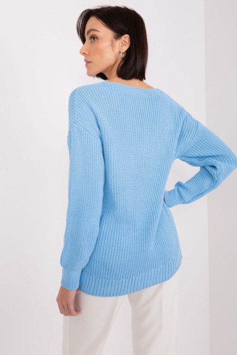 Sweter Damski Model BA-SW-8028.32 Light Blue - Badu Badu Sweter Damski Model BA-SW-8028.32 Light Blue - Badu Badu