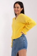 Sweter Damski Model BA-SW-8028.36P Yellow - Badu Badu Sweter Damski Model BA-SW-8028.36P Yellow - Badu Badu