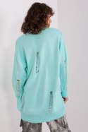 Sweter Damski Model BA-SW-8042-1.23 Mint - Badu Badu Sweter Damski Model BA-SW-8042-1.23 Mint - Badu Badu