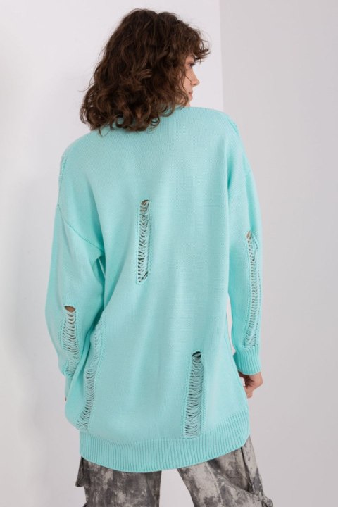 Sweter Damski Model BA-SW-8042-1.23 Mint - Badu Badu Sweter Damski Model BA-SW-8042-1.23 Mint - Badu Badu