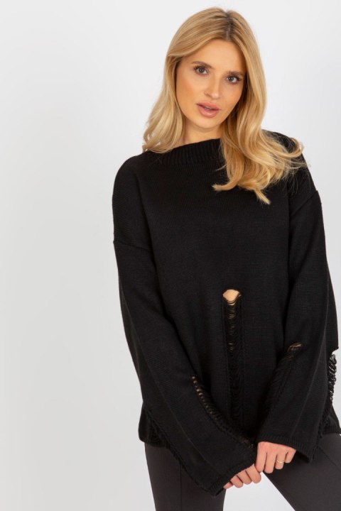 Sweter Damski Model BA-SW-8043.03 Black - Badu Badu Sweter Damski Model BA-SW-8043.03 Black - Badu Badu