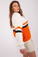Sweter Damski Model BA-SW-8054.91P Orange - Badu Badu Sweter Damski Model BA-SW-8054.91P Orange - Badu Badu