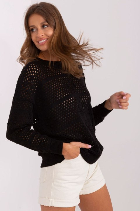 Sweter Damski Model BA-SW-9007.85P Black - Badu Badu Sweter Damski Model BA-SW-9007.85P Black - Badu Badu