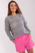 Sweter Damski Model BA-SW-9007.85P Grey - Badu Badu