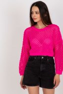 Sweter Damski Model BA-SW-9008.35P Fluo Pink - Badu Badu Sweter Damski Model BA-SW-9008.35P Fluo Pink - Badu Badu