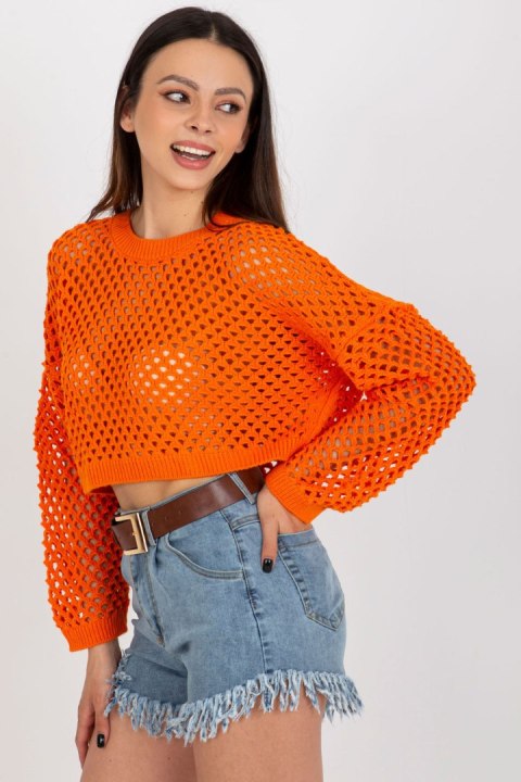 Sweter Damski Model BA-SW-9008.35P Orange - Badu Badu Sweter Damski Model BA-SW-9008.35P Orange - Badu Badu