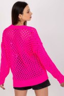 Sweter Damski Model BA-SW-9009.26P Fluo Pink - Badu Badu Sweter Damski Model BA-SW-9009.26P Fluo Pink - Badu Badu