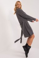 Sweter Kardigan Model BA-SW-1464.66 Dark Grey - Badu Badu Sweter Kardigan Model BA-SW-1464.66 Dark Grey - Badu Badu