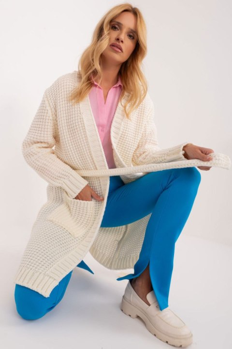 Sweter Kardigan Model BA-SW-1464.66 Ecru - Badu Badu Sweter Kardigan Model BA-SW-1464.66 Ecru - Badu Badu