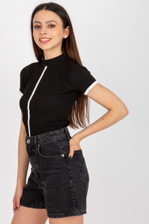 Bluzka Model BA-BZ-1456.72P Black - Badu Badu Bluzka Model BA-BZ-1456.72P Black - Badu Badu