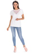 Bluzka Model Cora 219201 White - Teyli Teyli Bluzka Model Cora 219201 White - Teyli Teyli