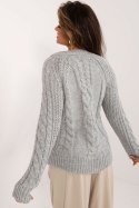 Sweter Damski Model BA-SW-1560.19 Grey - Badu Badu Sweter Damski Model BA-SW-1560.19 Grey - Badu Badu