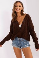 Sweter Damski Model BA-SW-8005.00P Dark Brown - Badu Badu Sweter Damski Model BA-SW-8005.00P Dark Brown - Badu Badu