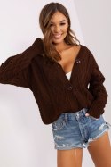 Sweter Damski Model BA-SW-8005.00P Dark Brown - Badu Badu Sweter Damski Model BA-SW-8005.00P Dark Brown - Badu Badu