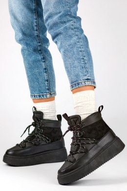 Śniegowce Model 24-72302B Black - PRIMO PRIMO