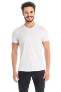 T-shirt Męski Model Luca 1502 White - Teyli Teyli T-shirt Męski Model Luca 1502 White - Teyli Teyli