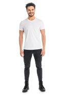 T-shirt Męski Model Luca 1502 White - Teyli Teyli T-shirt Męski Model Luca 1502 White - Teyli Teyli