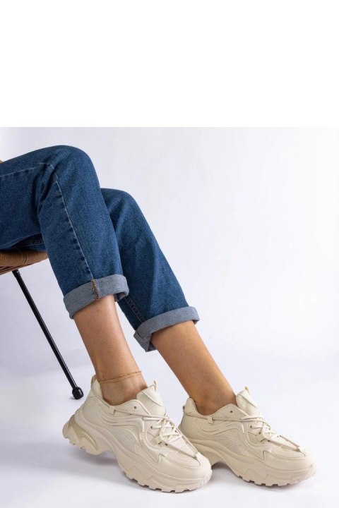 Beżowe sneakersy sportowe damskie Urena - Solea Solea Beżowe sneakersy sportowe damskie Urena - Solea Solea