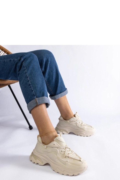 Beżowe sneakersy sportowe damskie Urena - Solea Solea Beżowe sneakersy sportowe damskie Urena - Solea Solea
