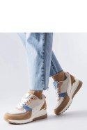 Beżowo-niebieskie sneakersy Mireault - Solea Solea Beżowo-niebieskie sneakersy Mireault - Solea Solea