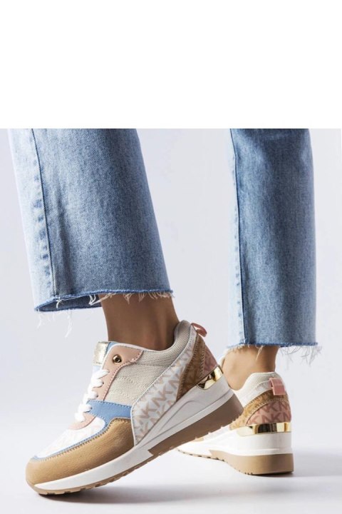 Beżowo-niebieskie sneakersy Mireault - Solea Solea Beżowo-niebieskie sneakersy Mireault - Solea Solea