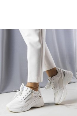 Białe sneakersy na koturnie Stacey - Solea Solea