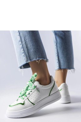 Białe sneakersy wiązane wstążką Pryor - Solea Solea