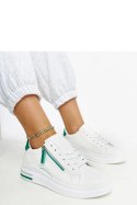 Białe sneakersy z zielonymi wstawkami Anaunia - Solea Solea Białe sneakersy z zielonymi wstawkami Anaunia - Solea Solea