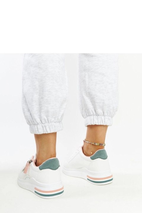 Białe sneakersy z zielonymi wstawkami Anaunia - Solea Solea Białe sneakersy z zielonymi wstawkami Anaunia - Solea Solea