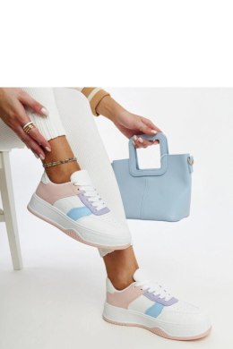 Biało-różowe sneakersy na grubszej podeszwie Rafida - Solea Solea