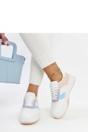 Biało-różowe sneakersy na grubszej podeszwie Rafida - Solea Solea Biało-różowe sneakersy na grubszej podeszwie Rafida - Solea Solea