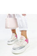 Biało-różowe sneakersy na grubszej podeszwie Rumai - Solea Solea Biało-różowe sneakersy na grubszej podeszwie Rumai - Solea Solea