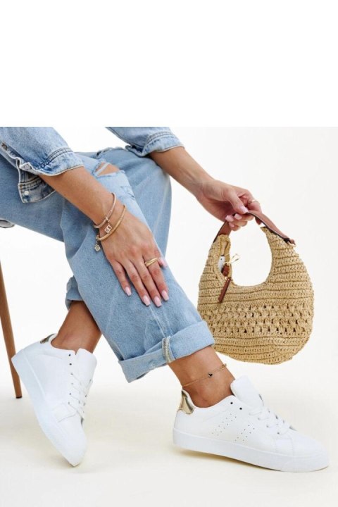 Biało-złote sneakersy Akila - Solea Solea Biało-złote sneakersy Akila - Solea Solea