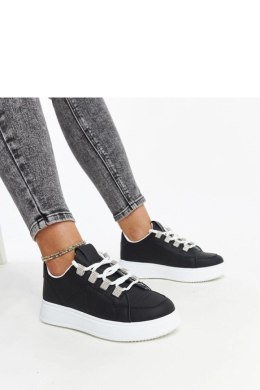 Czarne sneakersy na grubej podeszwie Walida - Solea Solea