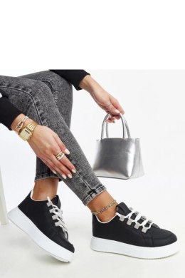 Czarne sneakersy na grubej podeszwie Walida - Solea Solea