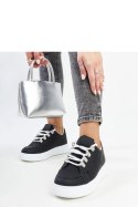 Czarne sneakersy na grubej podeszwie Walida - Solea Solea Czarne sneakersy na grubej podeszwie Walida - Solea Solea