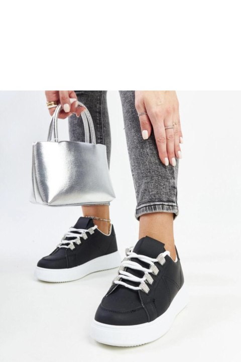 Czarne sneakersy na grubej podeszwie Walida - Solea Solea Czarne sneakersy na grubej podeszwie Walida - Solea Solea