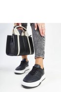 Czarne sneakersy na grubszej podeszwie Rafida - Solea Solea Czarne sneakersy na grubszej podeszwie Rafida - Solea Solea